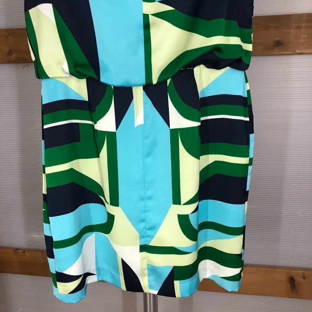 Ricki's Blue Green Yellow Geometric‎ Dress Sz 8 - Picture 9 of 12